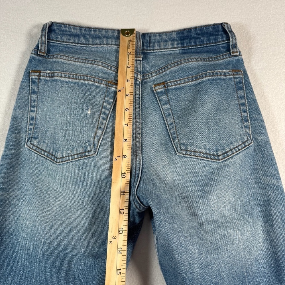 Abercrombie and Fitch Jeans Womens 26 Blue Simone High Rise Slim Straight - Picture 7 of 9